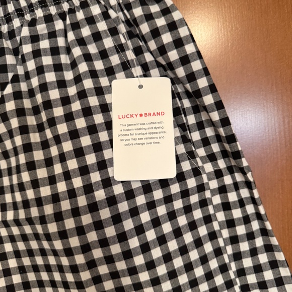 SOLD OUT Lucky Brand Gingham Short, Black, Size S - Picture 8 of 8